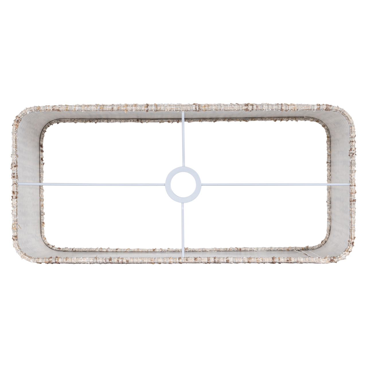 -LK-0065 RECL - Abażur Filou kremowo-kokosowy prostokątny duży