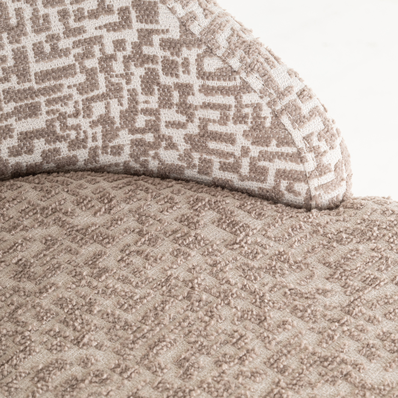 S4580 NATURAL GEO - Hoker barowy Bolton naturalny geo (zestaw 2 szt.)