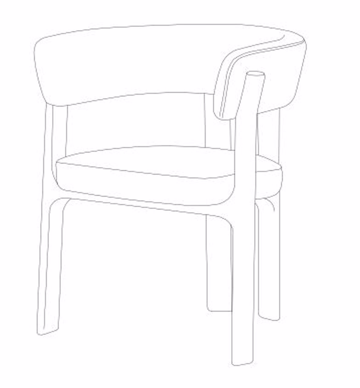 S4635 NATURAL GEO - Krzesło do jadalni Contigo naturalne geo