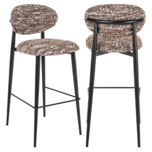 S4644 HAZEL - Hoker barowy Dantes orzechowy