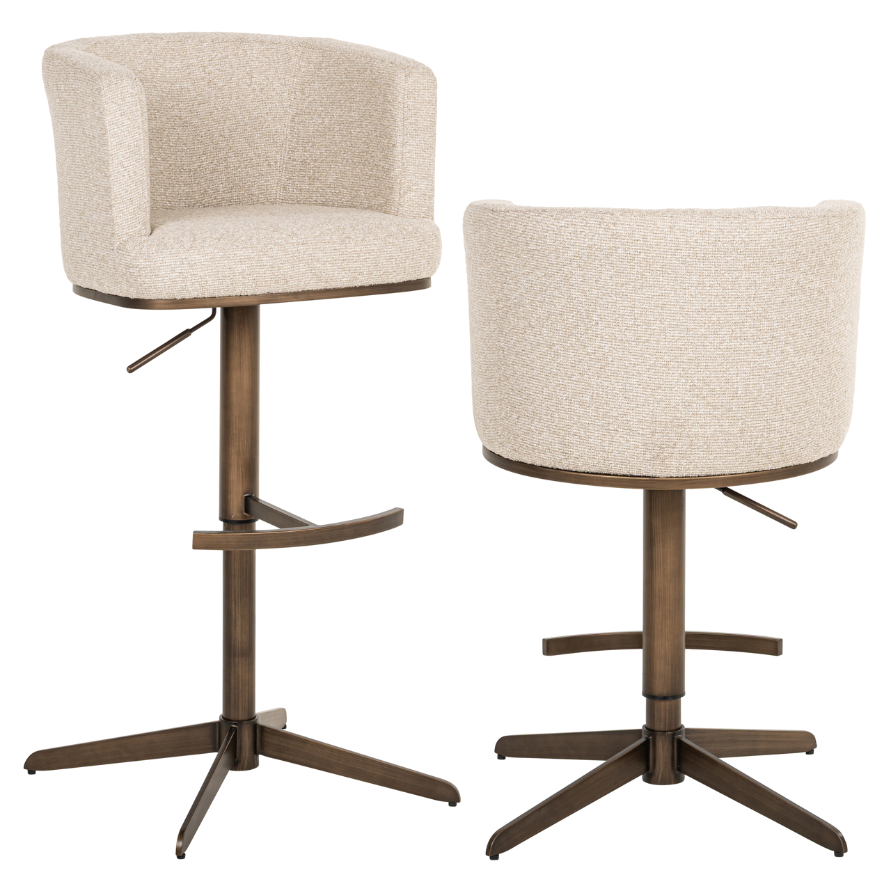 S4784 BISCOTTI - Hoker barowy Cheyenne Biscotti obrotowy