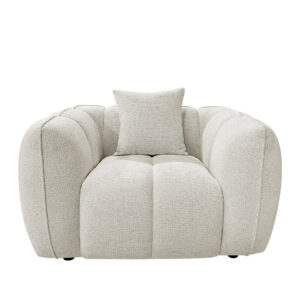 S5194 CREAM FANCY - Fotel wypoczynkowy Jezebel kremowy fantazyjny