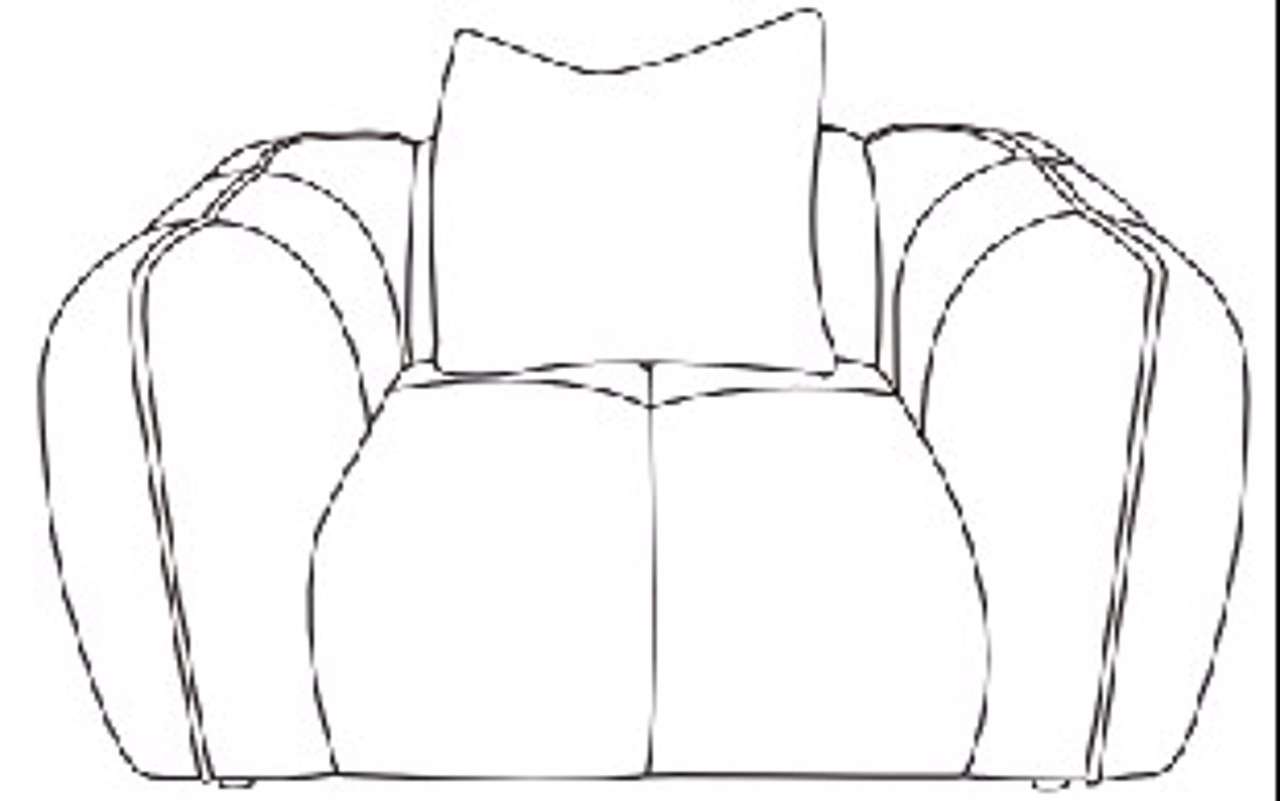 S5194 CREAM FANCY - Fotel wypoczynkowy Jezebel kremowy fantazyjny