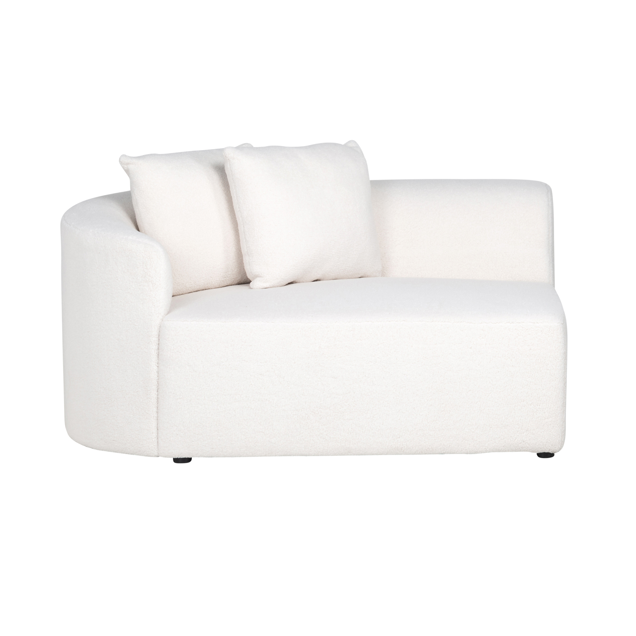 S5200-AL WHITE FURRY - Sofa Grayson z białym