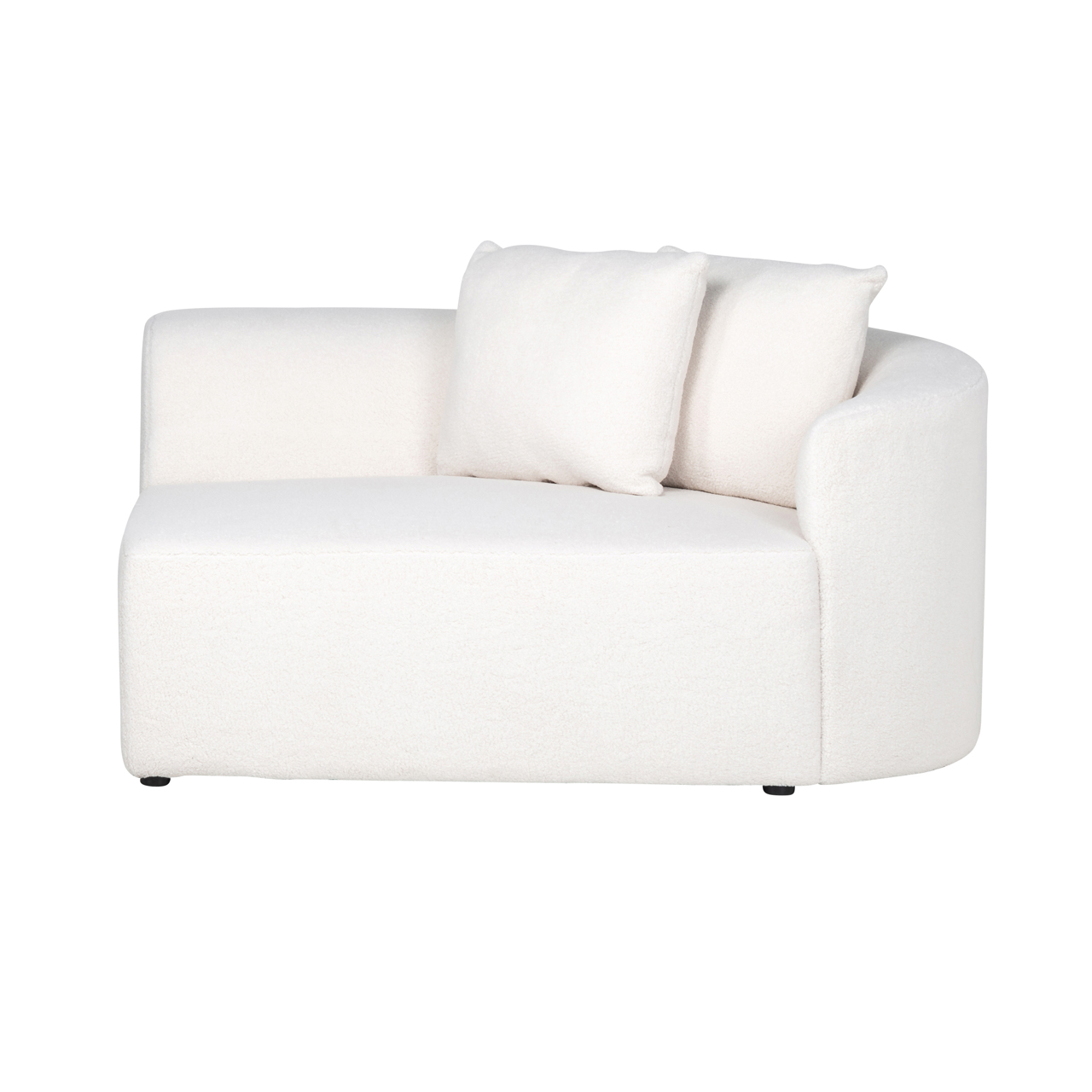S5200-AR WHITE FURRY - Sofa Grayson z białym