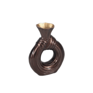 -VA-0424 - Wazon Suen ciemnobrązowy mały
