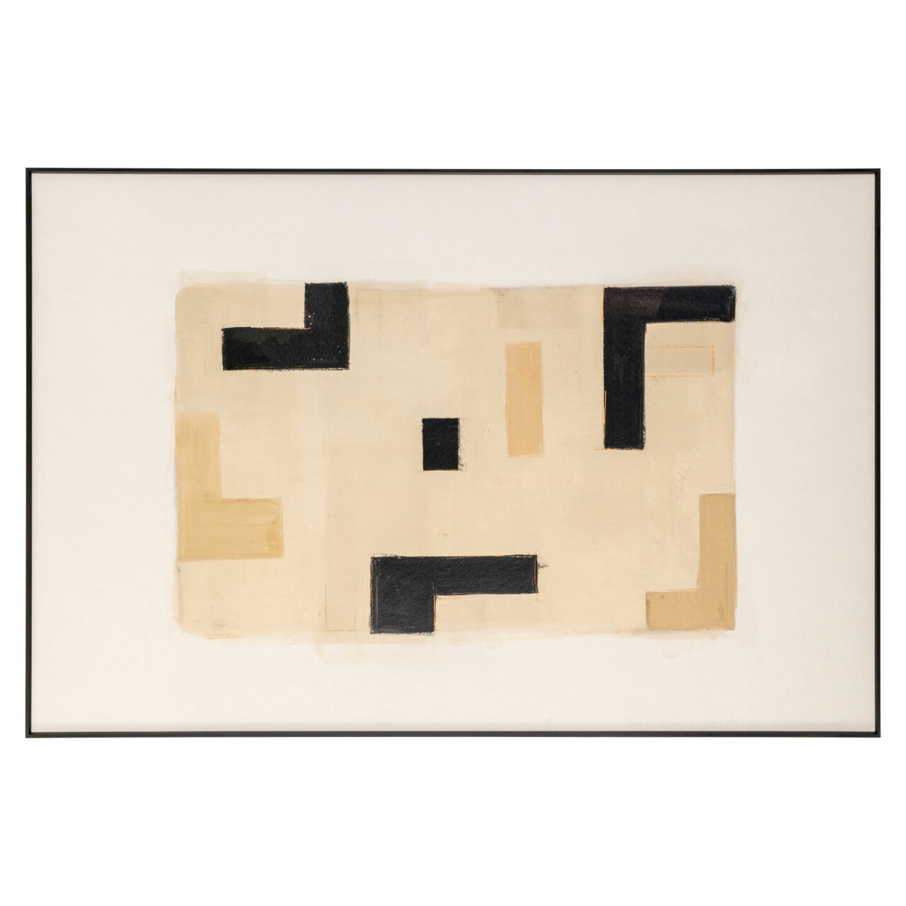 -WA-0064 - Obraz ścienny Vortex beżowy prawy