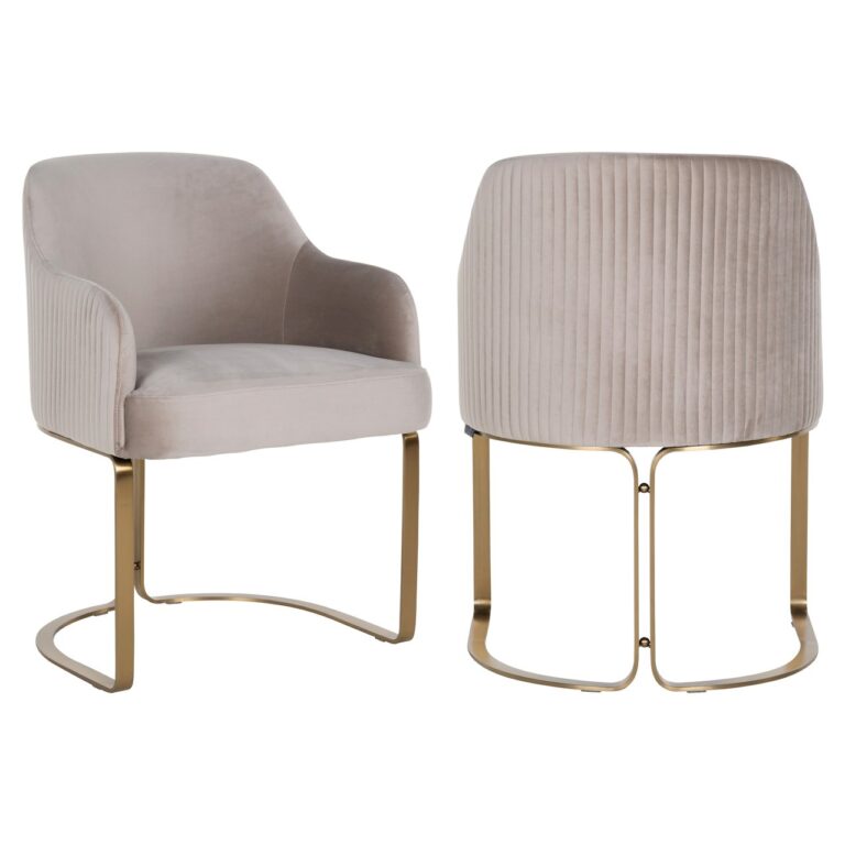 Krzesło do jadalni Hadley khaki velvet ognioodporna tkanina