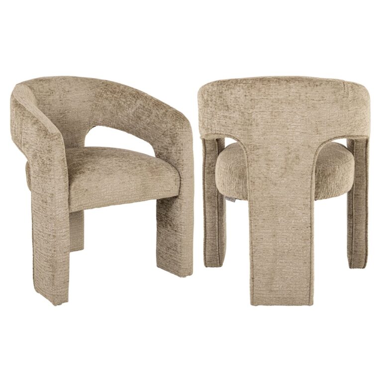 Krzesło do jadalni Belle Desert Fusion ognioodporna tkanina