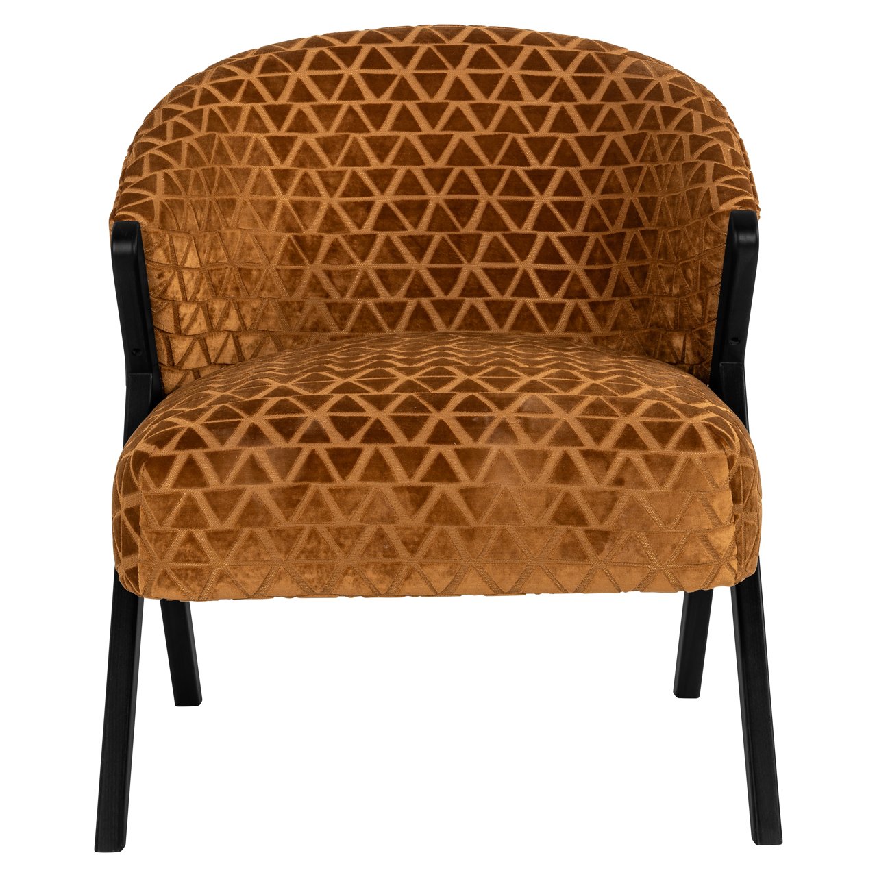 S4591 GOLD TRIANGLE - Lounge chair Mia old gold triangle