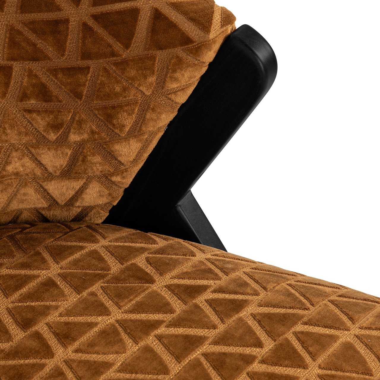 S4591 GOLD TRIANGLE - Lounge chair Mia old gold triangle