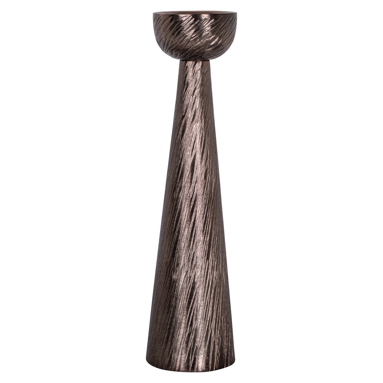 -KA-0338 - Candle holder Saphira smoke small