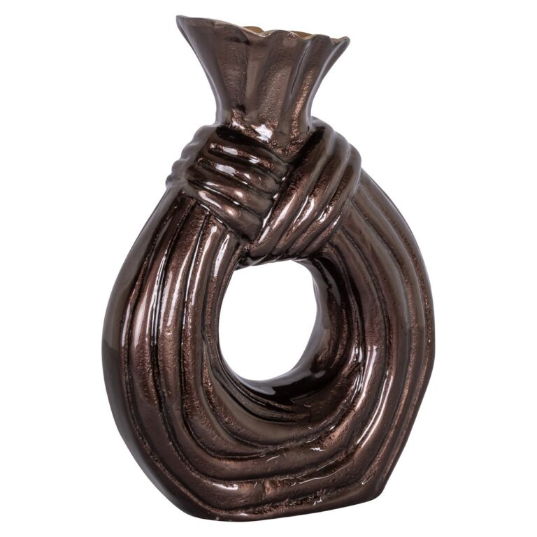 Wazon Suen ciemnobrązowy duży