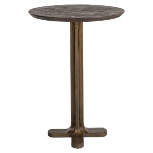 7846 - Bar table Revelin dark brown 80Ø