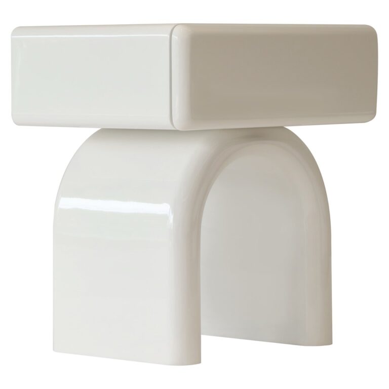 Stolik kawowy Bennet z mlekiem kokosowym i 1 szufladą