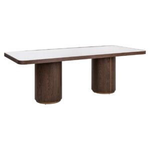 2208 - Dining table Willox brown 235 including glass