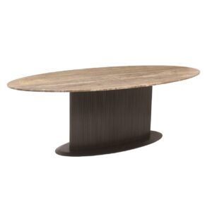 6906 - Dining table Russo brown oval 235