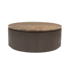 6902 - Coffee table Russo brown 90Ø