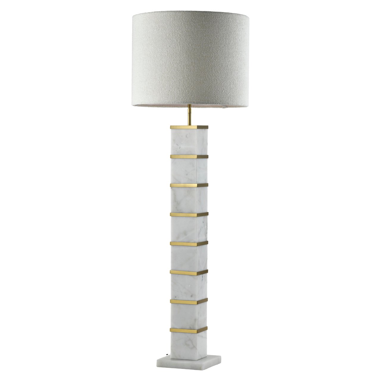 214477 - Floor lamp Celinae white including lampshade