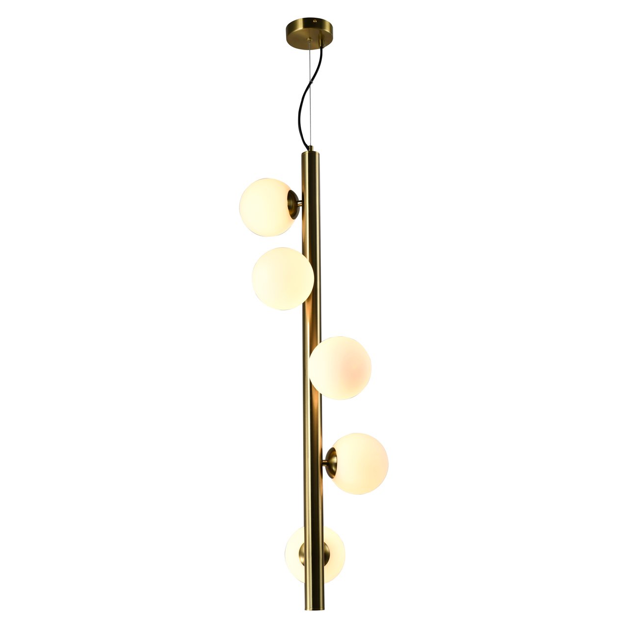 214480 - Chandelier Elorie brass antique