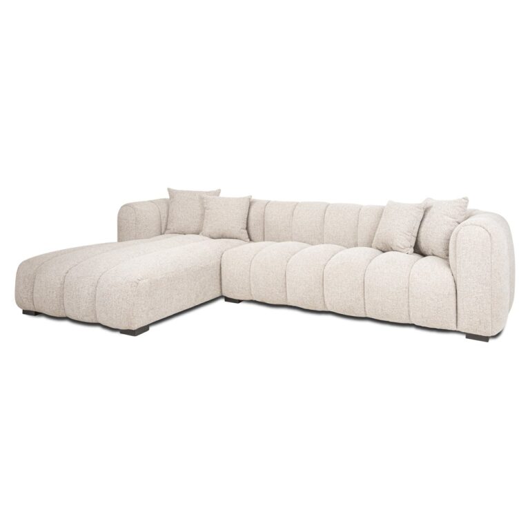 Sofa Novaro naturalna elegancka leżanka lewa