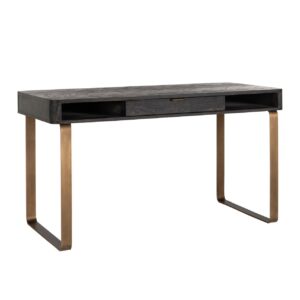 7371 - Desk Blackbone Brass black rustic