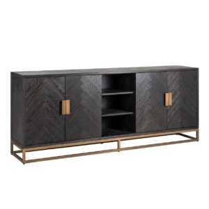 7376 - Sideboard Blackbone Brass black rustic