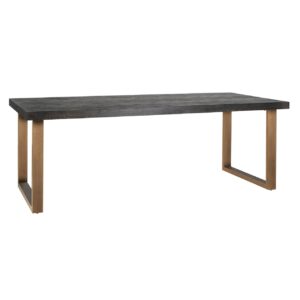 7384 - Dining table Blackbone Brass black rustic 180