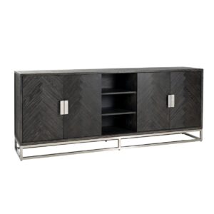 7416 - Sideboard Blackbone Silver black rustic