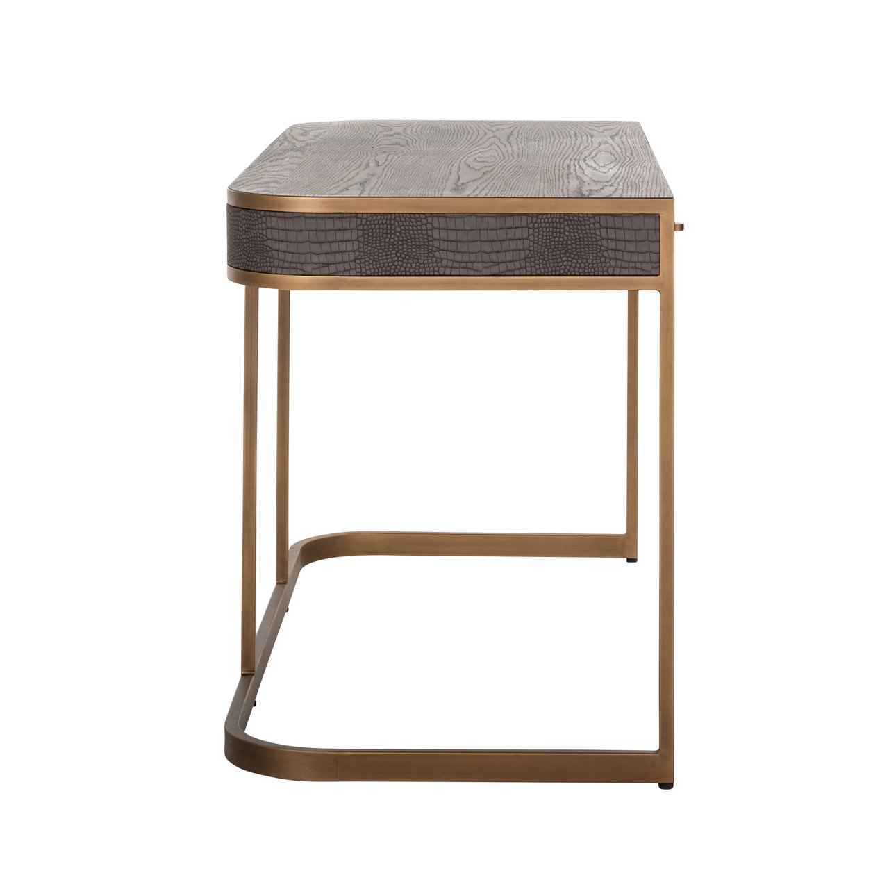 7535 - Desk Classio brushed gold