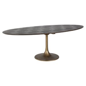7748 - Dining table Luxor brown oval 230