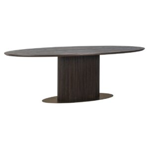 7756 - Dining table Luxor brown oval 300