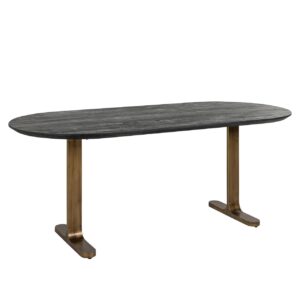 7762 - Dining table Revelin black/gold 235