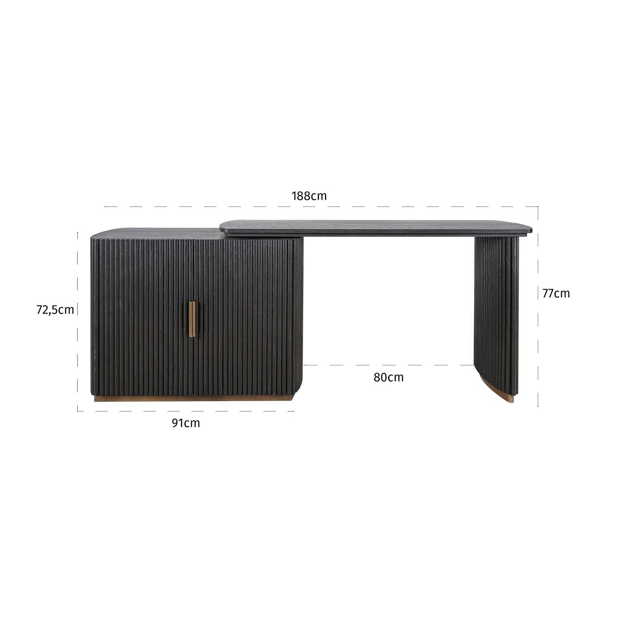 7811 - Desk Cambon dark coffee