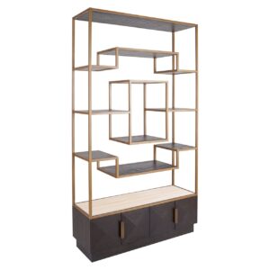 7877 - Display cabinet Claremont brown