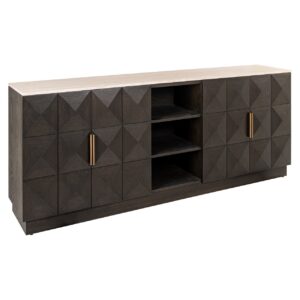 7878 - Sideboard Claremont brown  4-doors 2-shelves