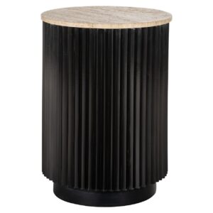 7911 - End table Hampton dark brown 45Ø