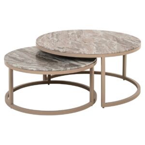 8581 - Coffee table Fairfax clay (Set of 2)