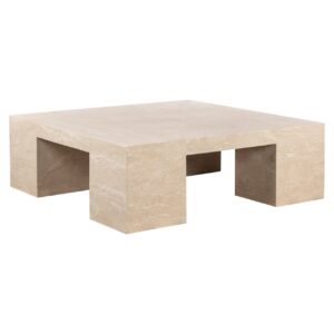 8672 - Coffee table Alexander Jones beige Square (Biltmore)