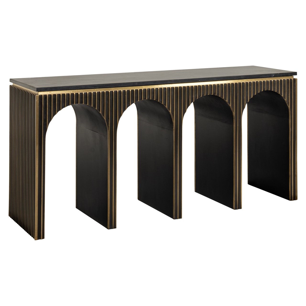8874 - Console Les Arcs brushed gold