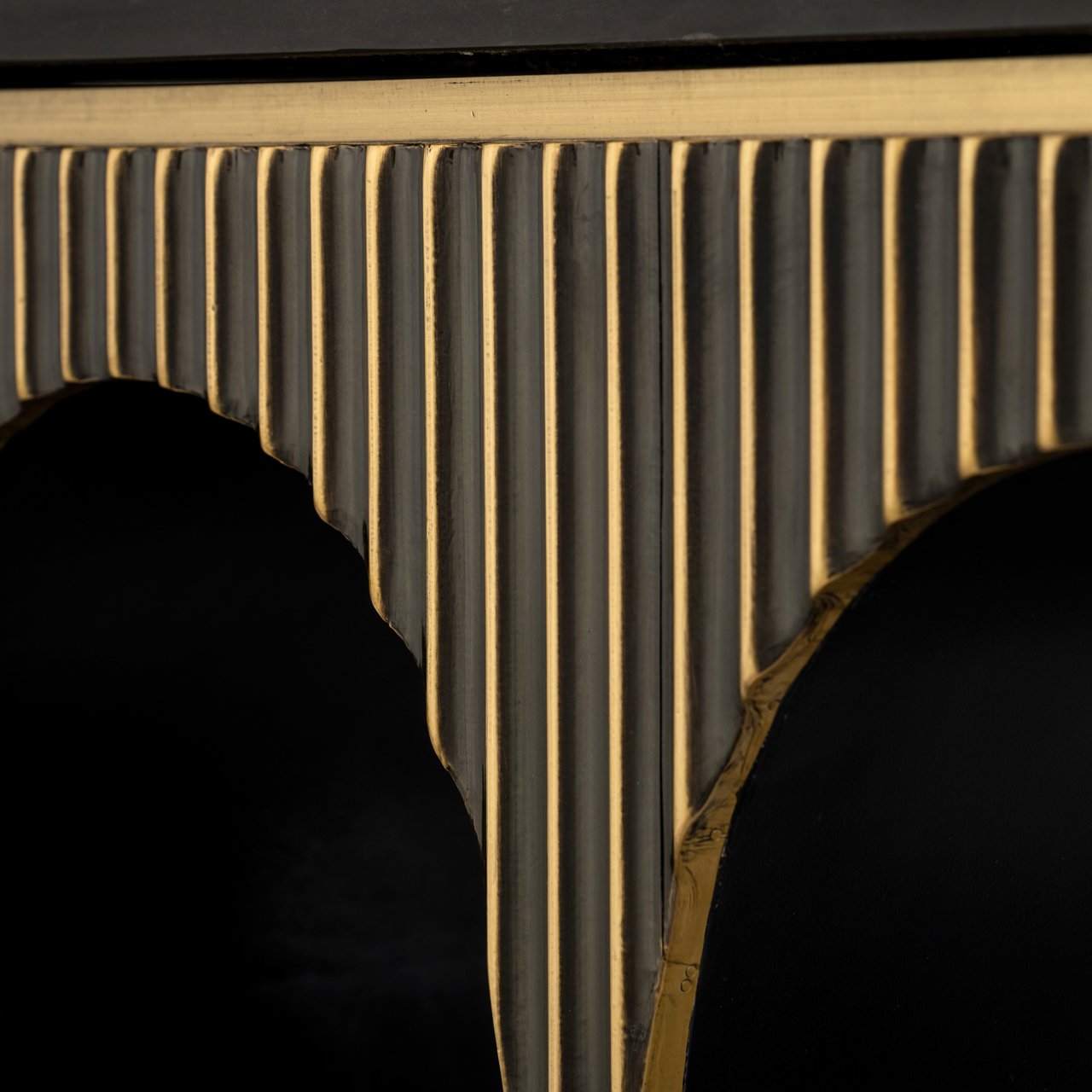 8874 - Console Les Arcs brushed gold