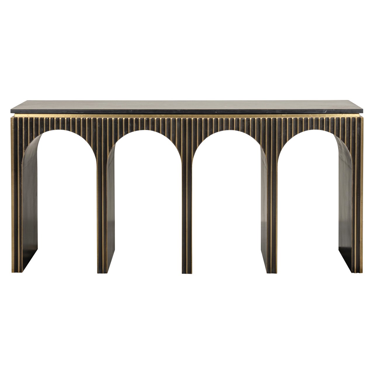 8874 - Console Les Arcs brushed gold