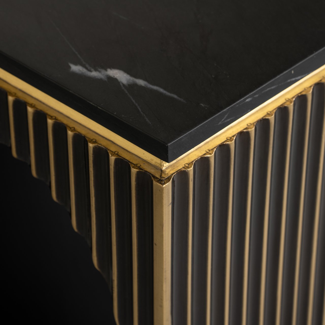 8874 - Console Les Arcs brushed gold