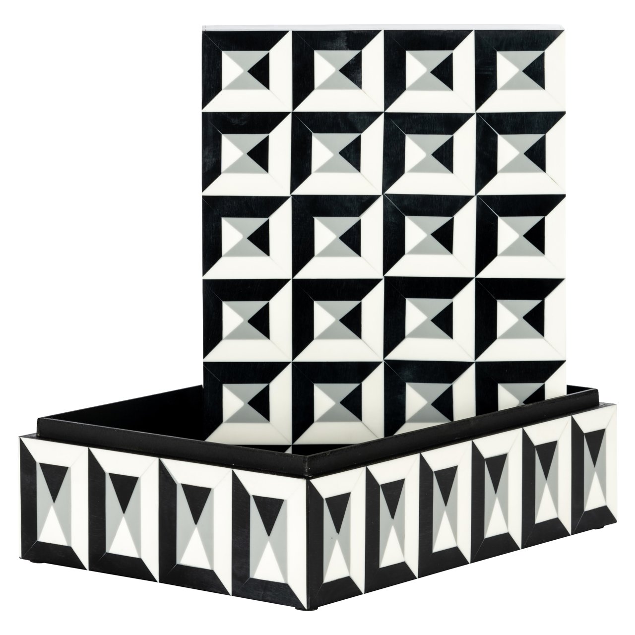 -JB-0064 - Storage box Licia black/white large
