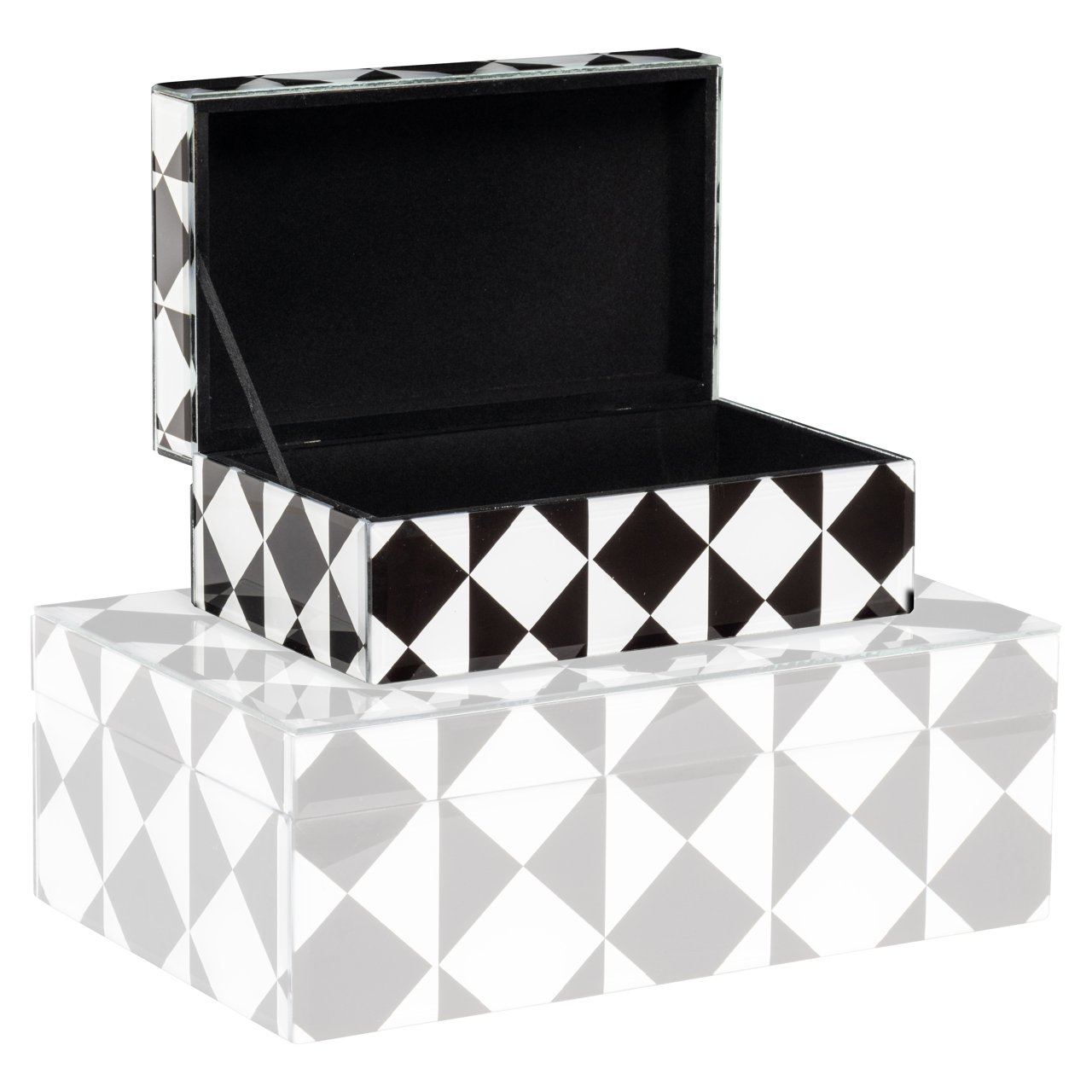 -JB-0102 - Storage box Silas black/white small
