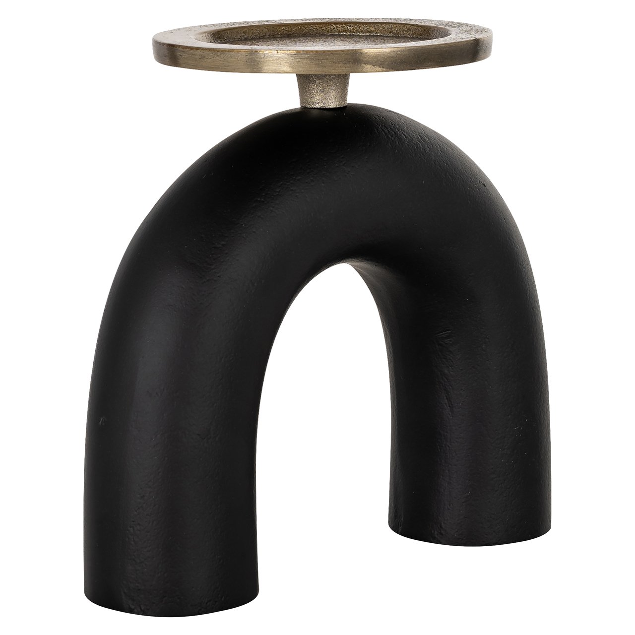 -KA-0204 - Candle holder Livi black/gold small