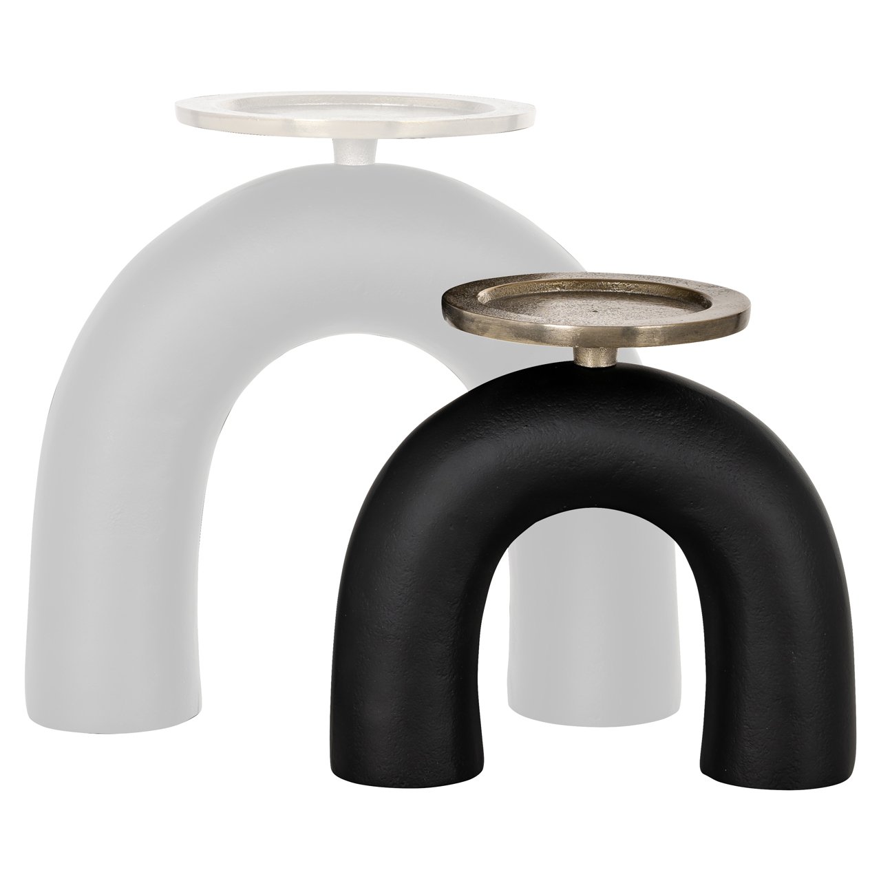 -KA-0204 - Candle holder Livi black/gold small