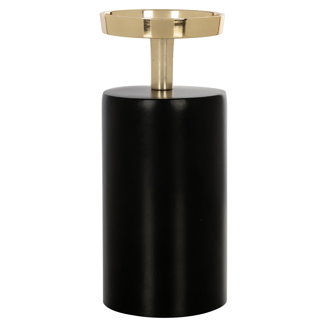 -KA-0215 - Candle holder Caya black/gold small