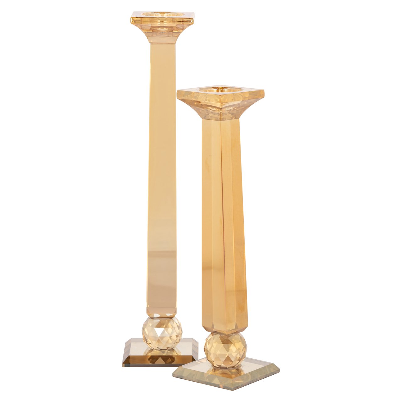 -KA-0265 - Candle holder Milou amber small