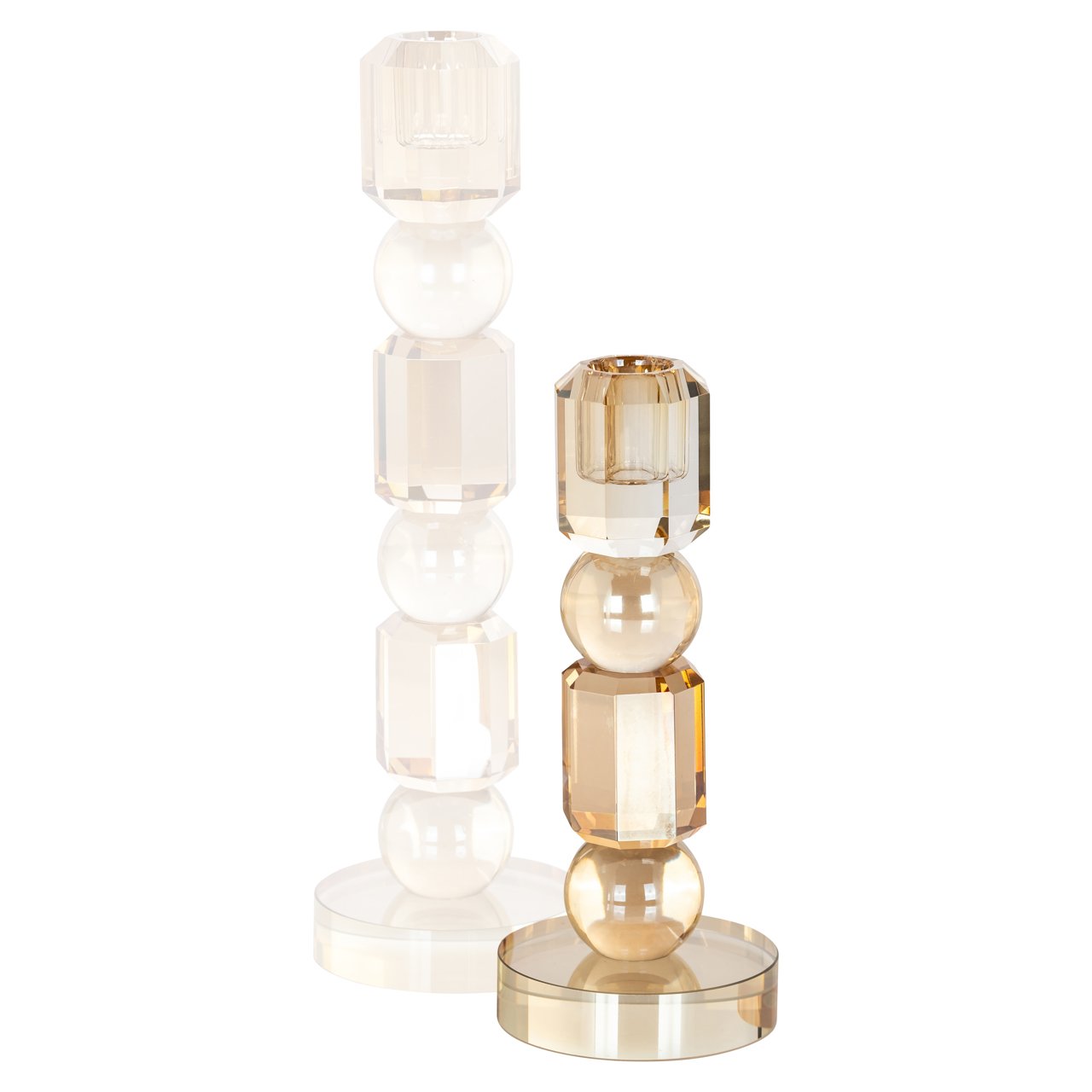 -KA-0274 - Candle holder Meral brown small